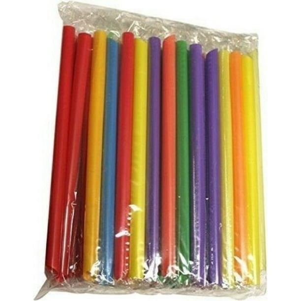 100 Extra Wide Boba Bubble Tea Fat INDIVIDUALLY WRAPPED Drinking Straws Color 100 Extra Wide Boba Bubble Tea Fat INDIVIDUALLY WRAPPED Drinking Straws Color
